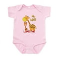 thumbnail image 1 of CafePress - My Mimi Loves Me Giraffe Infant Bodysuit - Baby Light Bodysuit, Size Newborn - 24 Months, 1 of 4