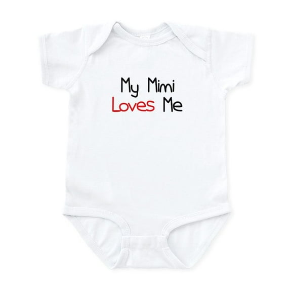 CafePress - My Mimi Loves Me Infant Bodysuit - Baby Light Bodysuit, Size Newborn - 24 Months