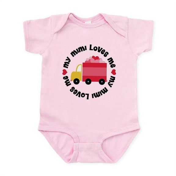 CafePress - My Mimi Loves Me Infant Bodysuit - Baby Light Bodysuit, Size Newborn - 24 Months