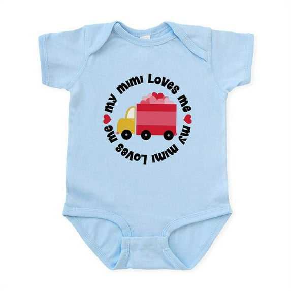 CafePress - My Mimi Loves Me Infant Bodysuit - Baby Light Bodysuit, Size Newborn - 24 Months