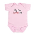 thumbnail image 1 of CafePress - My Mimi Loves Me Infant Bodysuit - Baby Light Bodysuit, Size Newborn - 24 Months, 1 of 4