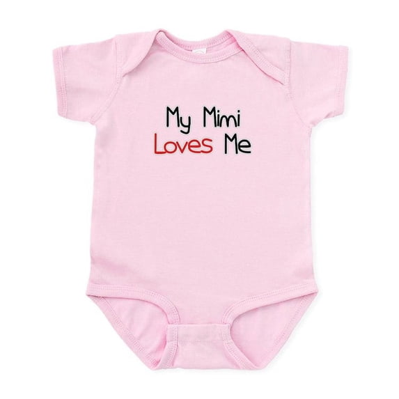 CafePress - My Mimi Loves Me Infant Bodysuit - Baby Light Bodysuit, Size Newborn - 24 Months