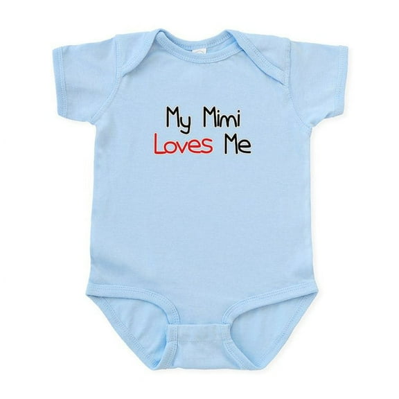 CafePress - My Mimi Loves Me Infant Bodysuit - Baby Light Bodysuit, Size Newborn - 24 Months