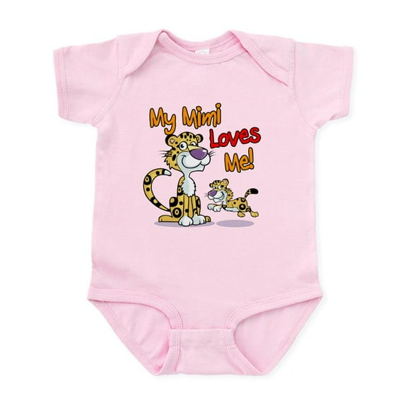 CafePress - My Mimi Loves Me Leopard Infant Bodysuit - Baby Light Bodysuit, Size Newborn - 24 Months
