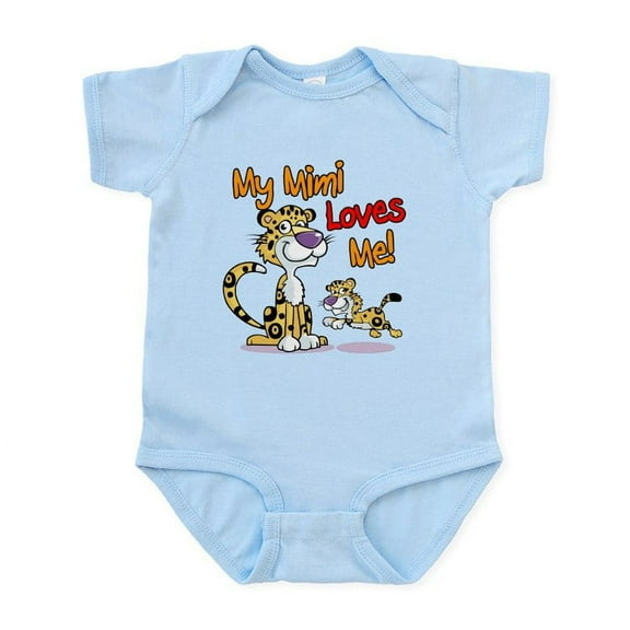 CafePress - My Mimi Loves Me Leopard Infant Bodysuit - Baby Light Bodysuit, Size Newborn - 24 Months