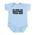 thumbnail image 1 of CafePress - My Mom Can Bench Press Your Dad Body Suit - Baby Light Bodysuit, 1 of 4