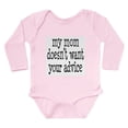 thumbnail image 1 of CafePress - My Mom Doesn't Want Your Advice Body Suit - Long Sleeve Cotton Baby Bodysuit, 1 of 4