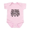 thumbnail image 1 of CafePress - My Mom Has Better Tattoos Than Your Mom Body Suit - Baby Light Bodysuit, Size Newborn - 24 Months, 1 of 4