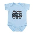 thumbnail image 1 of CafePress - My Mom Has Better Tattoos Than Your Mom Body Suit - Baby Light Bodysuit, Size Newborn - 24 Months, 1 of 4