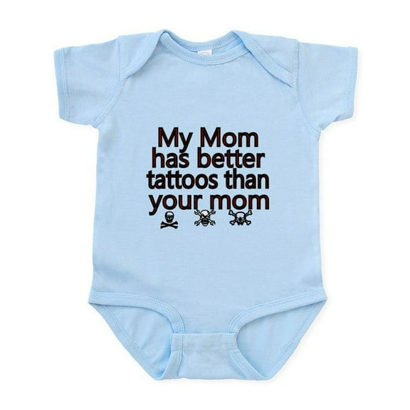 CafePress - My Mom Has Better Tattoos Than Your Mom Body Suit - Baby Light Bodysuit, Size Newborn - 24 Months