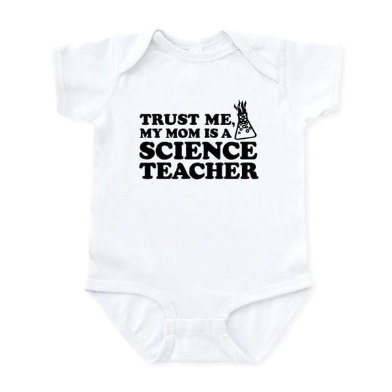 CafePress - My Mom Is A Science Teacher Infant Bodysuit - Baby Light Bodysuit, Size Newborn - 24 Months