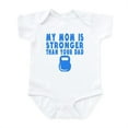thumbnail image 1 of CafePress - My Mom Is Stronger Than Your Dad Body Suit - Baby Light Bodysuit, Size Newborn - 24 Months, 1 of 4