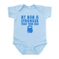 thumbnail image 1 of CafePress - My Mom Is Stronger Than Your Dad Body Suit - Baby Light Bodysuit, Size Newborn - 24 Months, 1 of 4