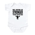 thumbnail image 1 of CafePress - My Mom Is Stronger Than Your Dad Body Suit - Baby Light Bodysuit, Size Newborn - 24 Months, 1 of 4