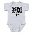 thumbnail image 1 of CafePress - My Mom Is Stronger Than Your Dad Body Suit - Cute Infant Bodysuit Baby Romper, 1 of 1