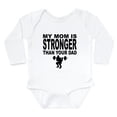 thumbnail image 1 of CafePress - My Mom Is Stronger Than Your Dad Body Suit - Long Sleeve Cotton Baby Bodysuit, 1 of 4