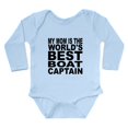thumbnail image 1 of CafePress - My Mom Is The Worlds Best Boat Captain Body Suit - Long Sleeve Cotton Baby Bodysuit, 1 of 4