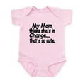 thumbnail image 1 of CafePress - My Mom Thinks Shes In Charge..Thats So Cute. I - Baby Light Bodysuit, Size Newborn - 24 Months, 1 of 4