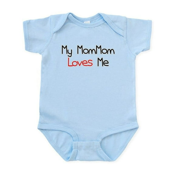 CafePress - My Mommom Loves Me Infant Bodysuit - Baby Light Bodysuit, Size Newborn - 24 Months