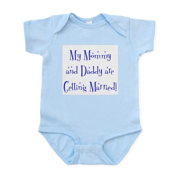 CafePress - My Mommy And Daddy Are Gett Infant Bodysuit - Baby Light Bodysuit, Size Newborn - 24 Months