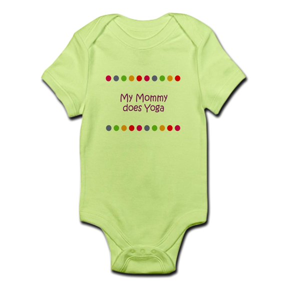 CafePress - My Mommy Does Yoga Infant Bodysuit - Baby Light Bodysuit