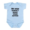 thumbnail image 1 of CafePress - My Mommy Doesn’T Want Your Advice Body Suit - Baby Light Bodysuit, Size Newborn - 24 Months, 1 of 4