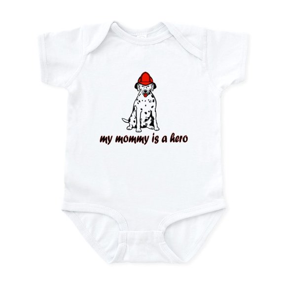 CafePress - My Mommy Is A Hero (Dalmation Infant Bodysuit - Baby Light Bodysuit, Size Newborn - 24 Months