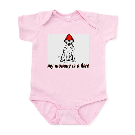CafePress - My Mommy Is A Hero (Dalmation Infant Bodysuit - Baby Light Bodysuit, Size Newborn - 24 Months