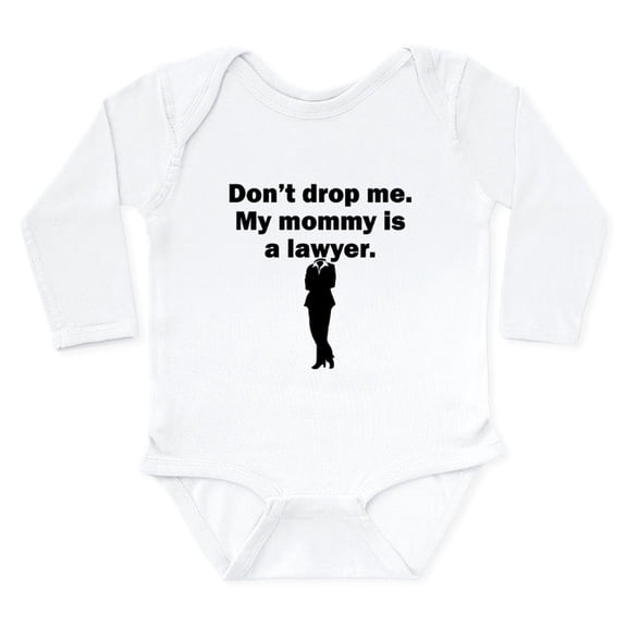 CafePress - My Mommy Is A Lawyer Body Suit - Long Sleeve Cotton Baby Bodysuit