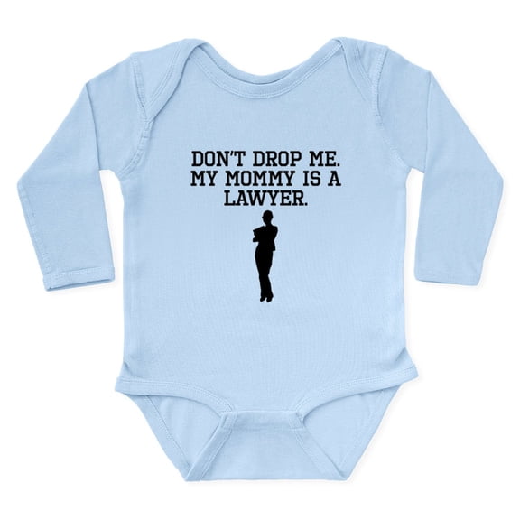 CafePress - My Mommy Is A Lawyer Body Suit - Long Sleeve Cotton Baby Bodysuit
