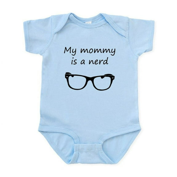CafePress - My Mommy Is A Nerd Body Suit - Baby Light Bodysuit, Size Newborn - 24 Months