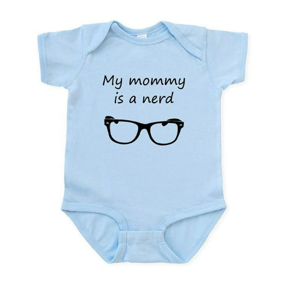 CafePress - My Mommy Is A Nerd Body Suit - Baby Light Bodysuit, Size Newborn - 24 Months