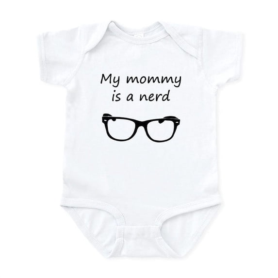 CafePress - My Mommy Is A Nerd Body Suit - Baby Light Bodysuit, Size Newborn - 24 Months
