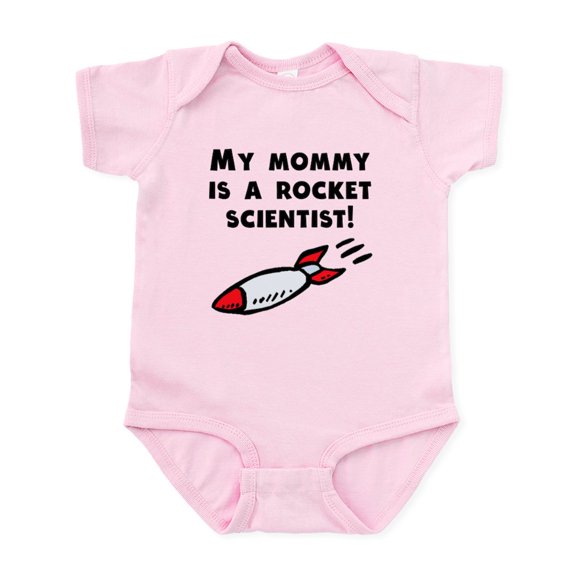 CafePress - My Mommy Is A Rocket Scientist Body Suit - Baby Light Bodysuit, Size Newborn - 24 Months