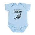 thumbnail image 1 of CafePress - My Mommy Is Faster Than Your Mommy Body Suit - Baby Light Bodysuit, Size Newborn - 24 Months, 1 of 4