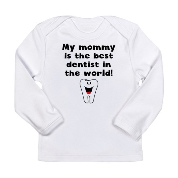 CafePress - My Mommy Is The Best Dentist In The World Long Sle - Long Sleeve Infant T-Shirt