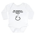 thumbnail image 1 of CafePress - My Mommy Is The Words Best Nurse Body Suit - Long Sleeve Cotton Baby Bodysuit, 1 of 4