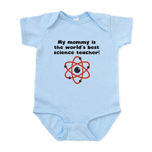 CafePress - My Mommy Is The Words Best Science Teacher Body Su - Baby Light Bodysuit, Size Newborn - 24 Months
