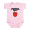 thumbnail image 1 of CafePress - My Mommy Is The Words Best Teacher Body Suit - Baby Light Bodysuit, Size Newborn - 24 Months, 1 of 4