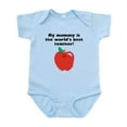 thumbnail image 1 of CafePress - My Mommy Is The Words Best Teacher Body Suit - Baby Light Bodysuit, Size Newborn - 24 Months, 1 of 4
