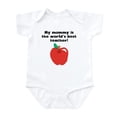 thumbnail image 1 of CafePress - My Mommy Is The Words Best Teacher Body Suit - Baby Light Bodysuit, Size Newborn - 24 Months, 1 of 4
