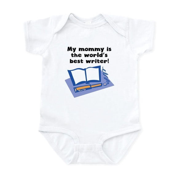 CafePress - My Mommy Is The Words Best Writer Body Suit - Baby Light Bodysuit, Size Newborn - 24 Months