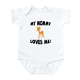 thumbnail image 1 of CafePress - My Mommy Loves Me Deer Body Suit - Baby Light Bodysuit, Size Newborn - 24 Months, 1 of 4