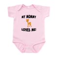 thumbnail image 1 of CafePress - My Mommy Loves Me Deer Body Suit - Baby Light Bodysuit, Size Newborn - 24 Months, 1 of 4