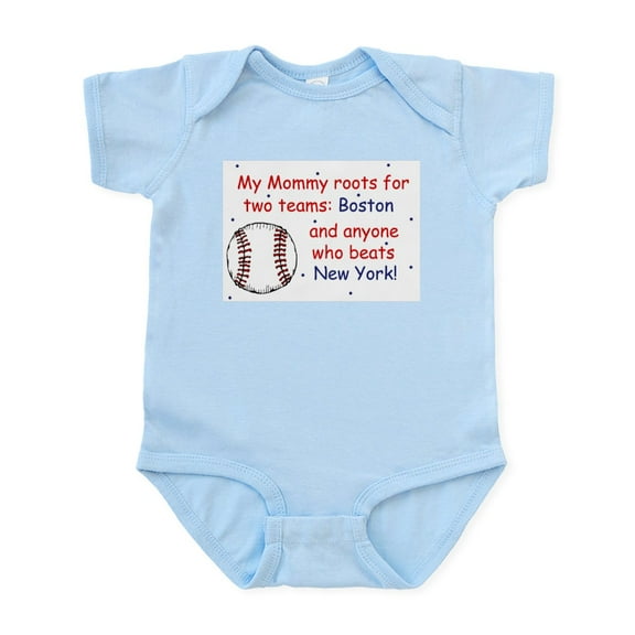 CafePress - My Mommy Roots For Boston Infant Bodysuit - Baby Light Bodysuit, Size Newborn - 24 Months