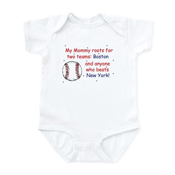 CafePress - My Mommy Roots For Boston Infant Bodysuit - Baby Light Bodysuit, Size Newborn - 24 Months