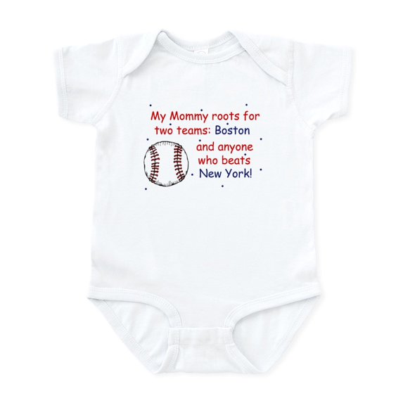 CafePress - My Mommy Roots For Boston Infant Bodysuit - Baby Light Bodysuit, Size Newborn - 24 Months
