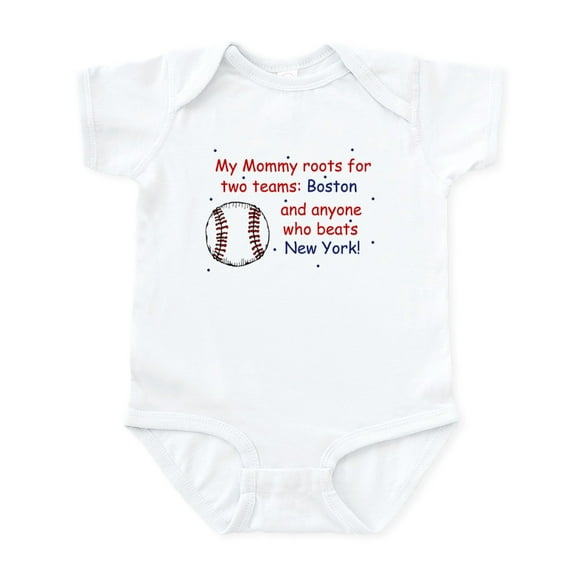 CafePress - My Mommy Roots For Boston Infant Bodysuit - Baby Light Bodysuit, Size Newborn - 24 Months