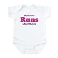 thumbnail image 1 of CafePress - My Mommy Runs Marathons Infant Bodysuit - Baby Light Bodysuit, Size Newborn - 24 Months, 1 of 4
