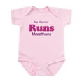 thumbnail image 1 of CafePress - My Mommy Runs Marathons Infant Bodysuit - Baby Light Bodysuit, Size Newborn - 24 Months, 1 of 4